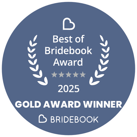 Bridebook Gold Award Winner 2025